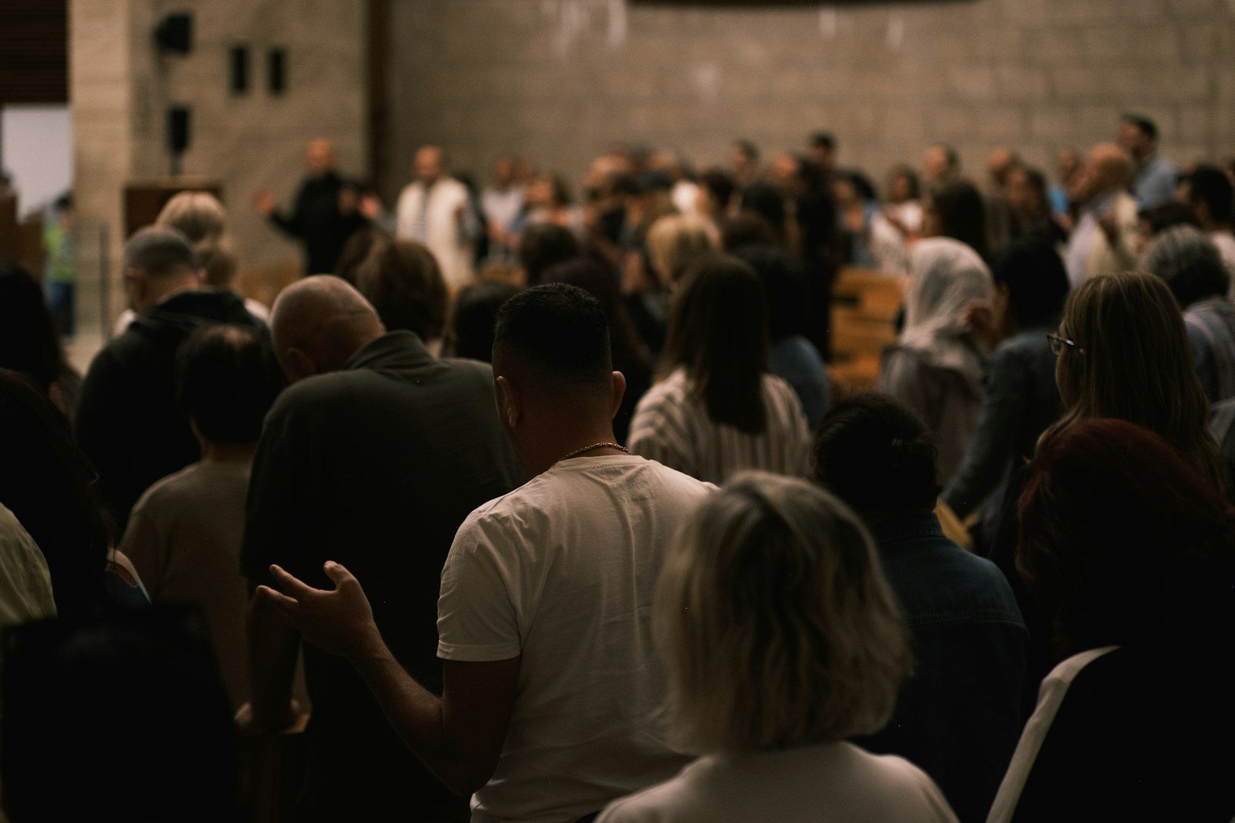 A full room on a Sunday morning at Cornerstone